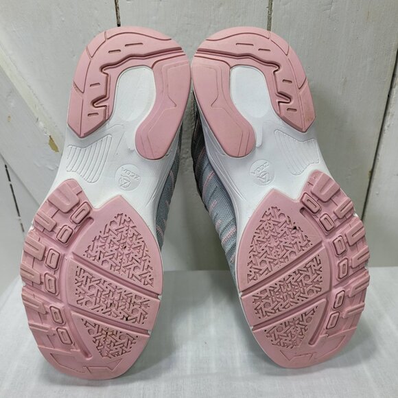 Zeba Hands Free Slip On Sneakers Shoes Women 7 Rose Gray Pink Slip Resist - Picture 9 of 10